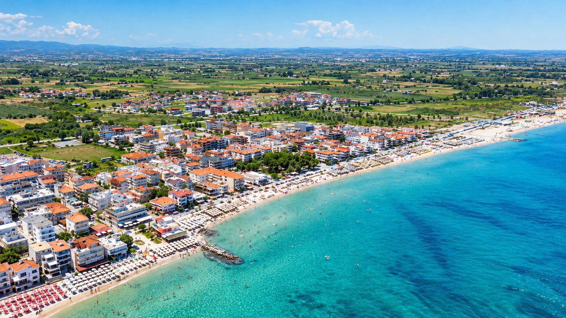 Panorama of the Paralia area